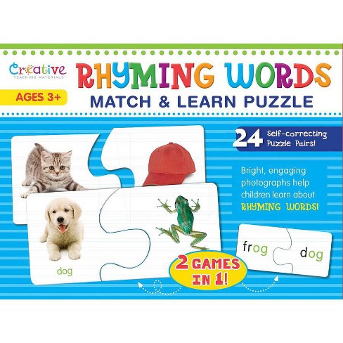Creative Teaching Materials Rhyming Words Match And Learn Puzzle 