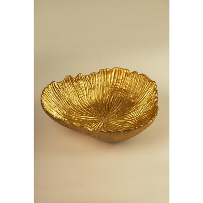 Hudson Gold Handcrafted Metal Decorative Bowl