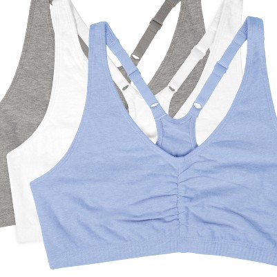 heather grey/white/blue gem