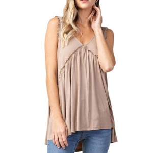 Women's Frilly Swing Tank Top - KORI - 1 of 2