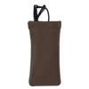 CTM Leather Push Mouth Pebble Grain Eyeglass Holder - 3 of 4