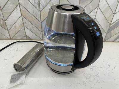 Chefman Programmable Electric Glass Kettle, Temperature Control & 8 Preset Steep