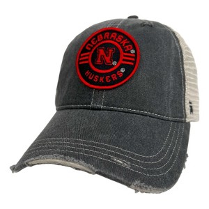 University Of Nebraska Vintage Trucker Hat Vintage Cotton Till Trucker Cap With Campus Lab Branding Black OS - 1 of 4