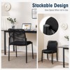 Tangkula Office Guest Chair Set of 2/4/6/8/10/12 with Breathable Mesh Back Padded Seat for Waiting Room - 3 of 4