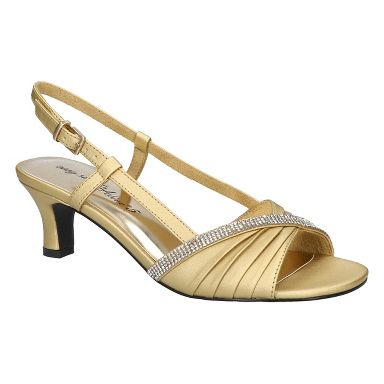 gold womens dress sandals Anne Klein Women's Mikayla Sandals, Gold, 9M main image 1