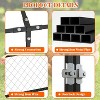 Acekool Large Metal Chicken Coop with Run, 120x40x40 Inch Poultry Cage, Waterproof Cover & Security Lock, Black - 4 of 4