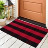 PiccoCasa Cotton Classic Gingham Pattern High-Density Woven Floor Mats - 3 of 4
