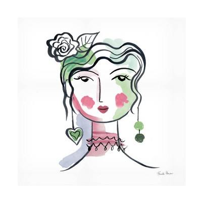 35" x 35" Farida Zaman 'Pretty Faces II' Unframed Wall Canvas - Trademark Fine Art