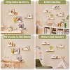 Attop Cloud Floating Book Shelves, 4-Pack Wood Nursery Book Shelves for Wall, Modern Decor Wall Shelves, Kids Bookshelf for Toys - 3 of 4