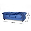 NicBex 84.5"Modular Sofa Couch with Tufted Button Back Modern Suede Fabric 3 Seater Couch with Soft Cushion for Living Room,Apartment - 3 of 4