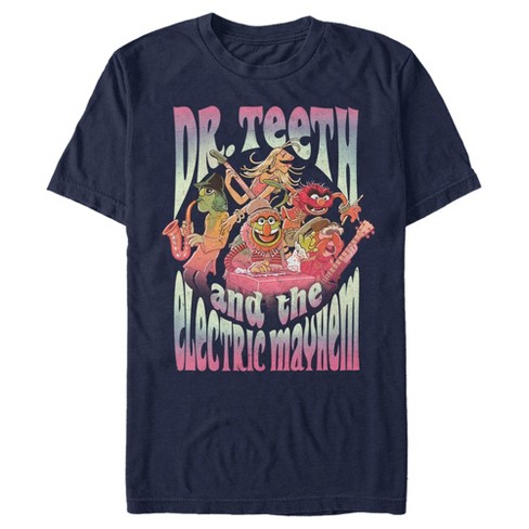 Men's The Muppets Dr. Teeth and The Electric Mayhem T-Shirt - Navy Blue -  2X Large