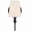 Crystorama Lighting Payton 1 - Light Sconce in  Black Forged - 2 of 4