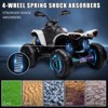 Kids 12V Ride On Electric ATV, Licensed Bombardier BRP Can-Am 4 Wheeler Quad, LED Lights, Music, High/Low Speeds - 4 of 4