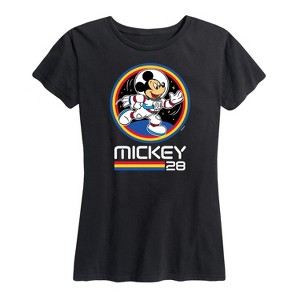 Women's - Disney - Mickey 28 Space Badge Short Sleeve Graphic T-Shirt - 1 of 4