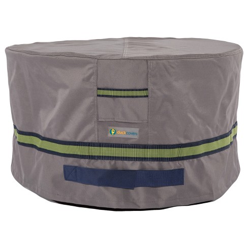 32 Soteria Rainproof Round Patio Ottoman Side Table Cover Duck