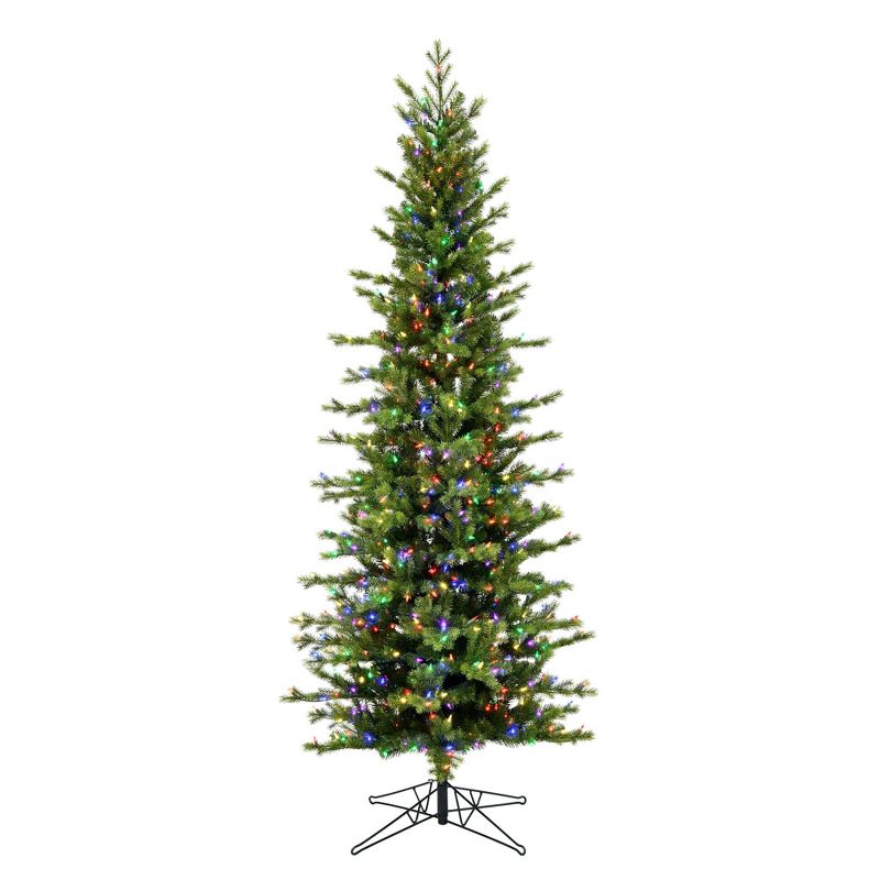 Vickerman Moutauk Pencil Pine Artificial Christmas Tree, 1 of 4