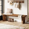 Lantine Solid Wood Hallway Bench, 62.99" End of Bed Bench, Farmhouse Seating Benches for Entrance, Dining Room, Living Room - 2 of 4