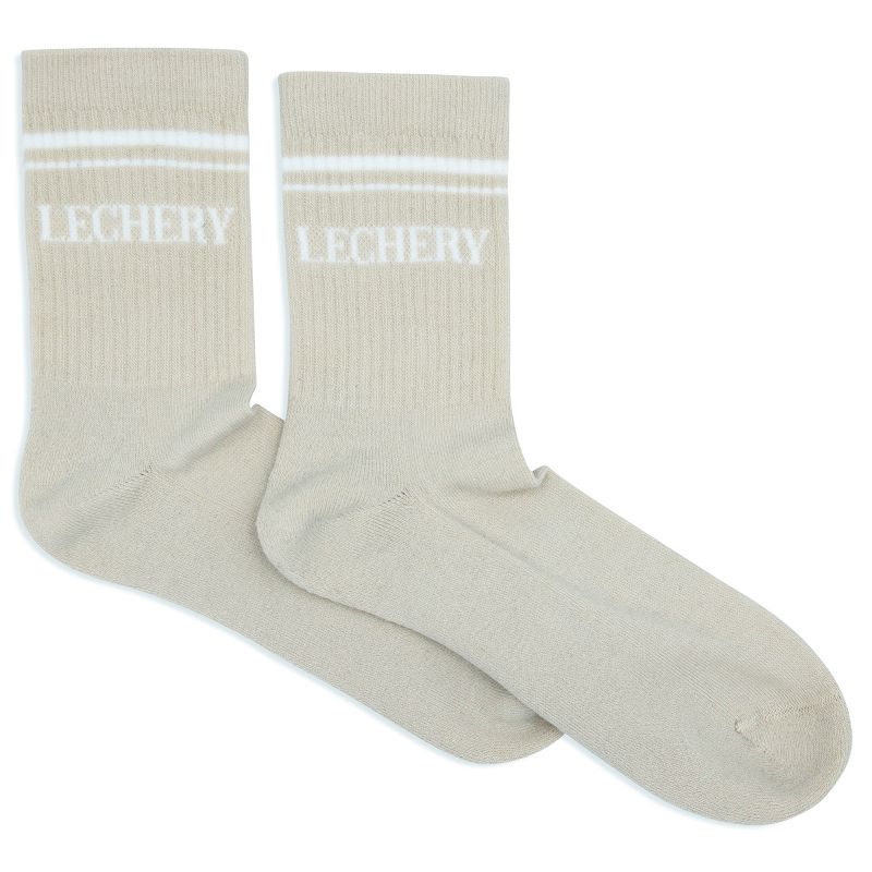 LECHERY® Unisex Varsity Striped Half-crew Socks (1 Pair), 2 of 4
