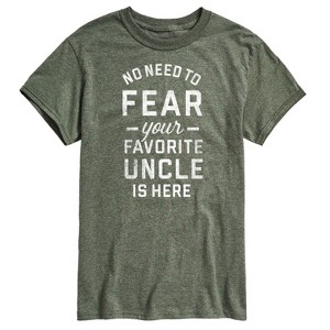 Men's - Instant Message - Your Favorite Uncle Is Here Short Sleeve Graphic T-Shirt - 1 of 4