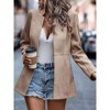 Clearlove Women Casual Blazer Open Front Long Sleeve Work Office Suit Jacket - 2 of 4