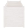 vidaXL Garden Planter White 59.1"x19.7"x19.7" Solid Wood Pine - 4 of 4
