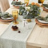Design Imports  Woven Jacquard Fringe Table Runner, Artichoke, 15X72" - 4 of 4