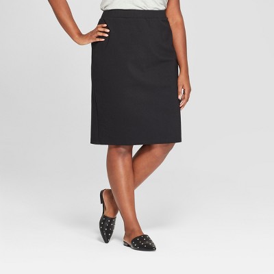 ponte midi pencil skirt