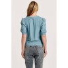 Women's TANNER PUFF SLEEVE HENLEY TOP - Another Love - 2 of 4