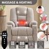 Power Lift Recliner Chair with Massage & Heat, 34" Wide Heavy Duty Recliner with USB, Type C Ports & Cup Holders for Living Room-3irtyhousy - 2 of 4