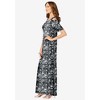 Roaman's Women's Plus Size Ultrasmooth Cold Shoulder Maxi Dress - 4 of 4