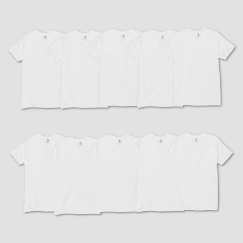 Hanes Men's Comfort Soft Super Value 10pk Crew Neck T-Shirt - White - image 1 of 4