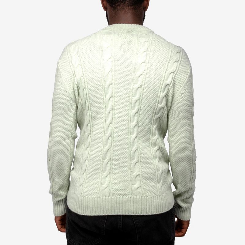 X RAY Men's Cable Knit Crewneck Pullover Sweater, 2 of 7