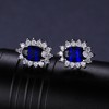Kate Sterling Silver Purple Clear CZ Stud Earrings Womens Ginger Lyne Collection - 2 of 3