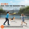 VEVOR Pool Fence, 4 x 48 FT Pool Fences for Inground Pools, Removable Child Safety Pool Fencing, Easy DIY Installation Swimming Pool Fence - 3 of 4