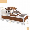 3-Room Tortoise Habitat House w/ Balcony & 2 Stories, 44" x 25.5" x 25" - 3 of 4