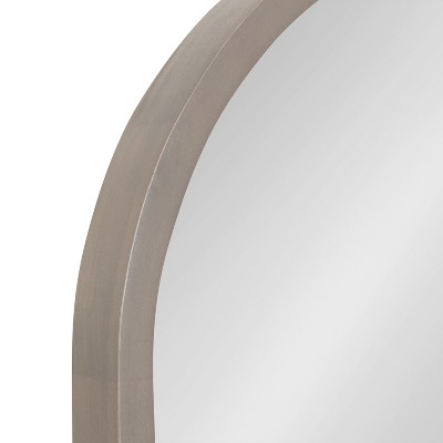 Gray Arched Wood Frame Vanity Mirror, 20 x 30