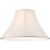 Springcrest Set of 2 Bell Lamp Shades Off-White Large 7" Top x 18" Bottom x 10.5" High Spider Replacement Harp and Finial Fitting - 3 of 4