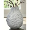 Signature Design by Ashley Shelvie 12" Vase, Distressed White Terra Cotta - 2 of 4