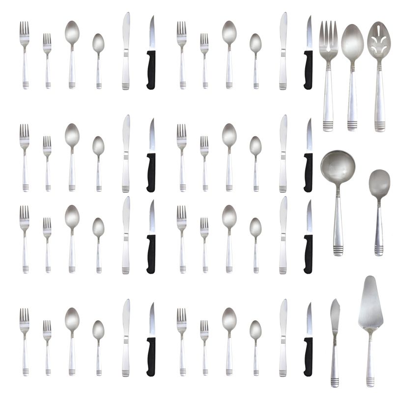 Gibson Home Palmore Plus 55 Piece Flatware Set, 2 of 9