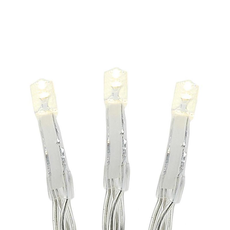 Novelty Lights LED Curtain Lights 300 LED Warm White 8 Function Non-Connectable Clear Wire, 4 of 7