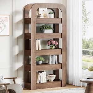 Lantine 70.9-Inch Tall Bookshelf, 5-Tier Bookcase with Open Shelves, Industrial Style Shelving Storage Unit for Home Office - 1 of 4