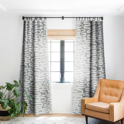 Holli Zollinger Ceres Ani Grey Single Panel Room Darkening Window Curtain - Society6