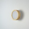 Rennnsan Vastrae 7" W Hardwired Circle Round Wooden Country LED Dimmable Wall Sconce Flush Mount in Beige - 2 of 4