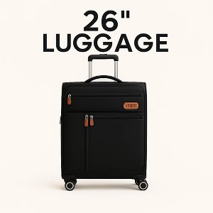 NEW YORK XPRESS XJ-1901 Softside Spinner Luggage – Lightweight, Durable & Sleek Travel Companion (20" 26" 30") - 1 of 4