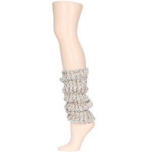 Memoi Women's Ursula Ultimate Metallic Mix Knit Legwarmer - 1 of 2