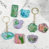 JDICTION 16pcs Variety Geometric Pendant Silicone Molds with Hanging Hole, Jewelry UV Resin Mold for Epoxy Resin, DIY Necklace & Keychain Making - 4 of 4