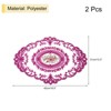 Unique Bargains Retro Lace Embroidered Polyester Placemat 2 Pcs - 2 of 4