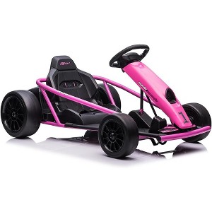 Jojoka Kids Go-Kart, 12V Drift Kart with Dual 300W Brushless Motors, 8mph Electric Go Kart, Outdoor Ride On Toy - 1 of 4