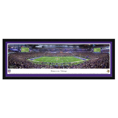 NFL Minnesota Vikings Blakeway Stadium View Framed Wall Art - 1st Game at US Bank Stadium / Select Frame