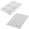 Silikomart Kit Cosmos 105 Silicone-Mold Set of 2 Molds with 41 Cavities Combined - 4 of 4